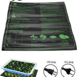 Merkloos Kweekmat - Verwarmingsmat Planten - 52 X 52 Cm - Zaden - Stekjes - Kiemen - Ook Geschikt Voor Onder Terrariums - Spat Waterdicht - 45 Watt- Zonder Regelaar -Goedkope Groene Liefde Winkel 1006x1200 2