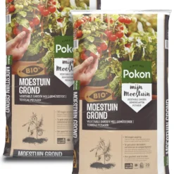 Pokon Bio Moestuingrond - 2 X 20l - Potgrond Voor Moestuinen - 100 Dagen Voeding