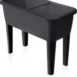 Moestuinbak Kweektafel Respana Planter High Set 77x39x82cm ANTRACIET Prosperplast -Goedkope Groene Liefde Winkel 1048x1200