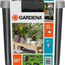 GARDENA Vakantiebewateringsset Duppelsysteem - Geschikt Voor 36 Potplanten - Incl. 9l Vat