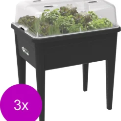 Elho Green Basics Kweektafel Super - Kweekbenodigdheden - 3 X 75.5x56.3x73.3 Cm Zwart Xxl 5 Elho Green Basics Kweektafel Super - Kweekbenodigdheden - 3 X 75.5x56.3x73.3 Cm Zwart Xxl -Goedkope Groene Liefde Winkel 1106x1200