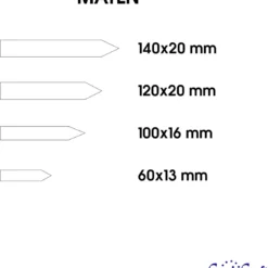 CombiCraft Losse PVC Steeketiketten Wit - 100 Stuks - 140x20mm - 350 Micron Dik -Goedkope Groene Liefde Winkel 1109x1200