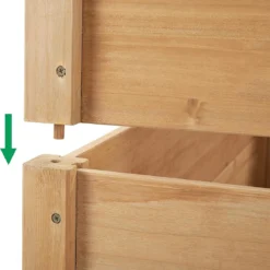 Houten Plantenbed Verhoogd - 120x120x56cm - Kweekbak - Kweektafel Op Poten - Moestuinbak - Moestuintafel - Kruidentafel - Moestuin - Kruidenbak - Groente Tafel Hout -Goedkope Groene Liefde Winkel 1162x1200