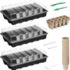 Navaris Zaden Starter Groei Set - 63-delige Set Met Potten Trays Deksel Labels Potlood Gatenmaker En Spatel - Kweek Nieuwe Planten -Goedkope Groene Liefde Winkel 1181x1200 3