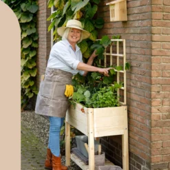 Esschert Design Kweekbak | Kweektafel | Moestuintafel | Inclusief 6 Plantenstekers | 40,6 X 78,8 X 78 Cm (lxbxh) | Naturel -Goedkope Groene Liefde Winkel 1197x1200 4