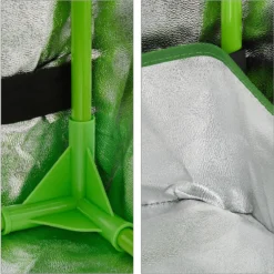 Relaxdays Growtent Binnen - Kweektent In Huis - Growbox - Planten Kweken - Groen/zwart - 40 X 40 X 120 Cm -Goedkope Groene Liefde Winkel 1198x1200