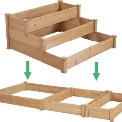 Houten Plantenbed Verhoogd - 120x120x56cm - Kweekbak - Kweektafel Op Poten - Moestuinbak - Moestuintafel - Kruidentafel - Moestuin - Kruidenbak - Groente Tafel Hout -Goedkope Groene Liefde Winkel 1200x1016 2
