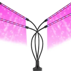 Kweeklamp Indoor - Full Spectrum Licht - Automatische Timer 3, 9 En 12 Uur - 4-Koppig - Groeilamp - Groei Van Planten - 80 LEDs - 40W -Goedkope Groene Liefde Winkel 1200x1021