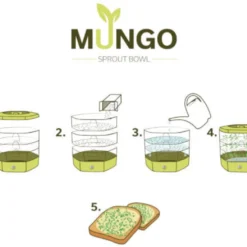 Mungo Antraciet - Kiemtoren Voor Zaden En Granen - Kiempot - Kiemzaden - Kiemschaaltje 12 Mungo Antraciet - Kiemtoren Voor Zaden En Granen - Kiempot - Kiemzaden - Kiemschaaltje -Goedkope Groene Liefde Winkel 1200x1042