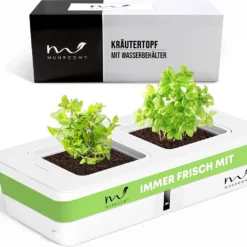 Kruidenpot Met Bewateringssysteem - Wit - Kruidenbak - Kweekbak - Plantenbak -Goedkope Groene Liefde Winkel 1200x1053