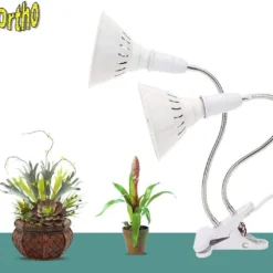 Ortho® - WW 200 LED Warm Wit Groeilamp - Bloeilamp - Kweeklamp - Grow Light - Groei Lamp (met 2 Upgraded 200 LED Warm Wit Lampen) - 2 Flexibele Lamphouders - Spotje Met Klem - 2x -Goedkope Groene Liefde Winkel 1200x1058