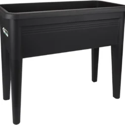 Elho Green Basics Kweektafel Xxl 75 - Plantenbak Voor Buitenkweken En Oogsten - Ø 75.5 X H 65.1 Cm - Zwart/Living Black