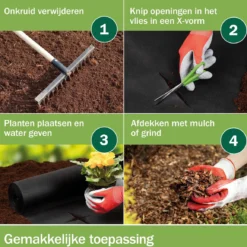 Moorland Gardur - Anti Onkruiddoek Tuin 2m X 5m (20m²) Zwart - Antiworteldoek UV-licht Bestendig, Waterdoorlatend Voor Tuin, Terras & Bloembed -Goedkope Groene Liefde Winkel 1200x1157 1