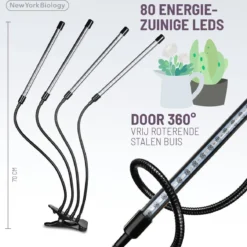 New York Biology™ - Kweeklamp LED Full Spectrum | Groeilamp Voor Planten | 40 Watt | Automatisch Timer Voor 3-9-12 Uur Voor Beste Resultaat -Goedkope Groene Liefde Winkel 1200x1167 2