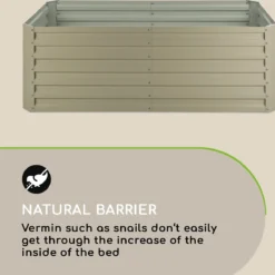 Blumfeldt High Grow Straight Kweekbak - Kweektafel - Moestuinbak 180 X 90 Cm - Werkhoogte 60 Cm - Inhoud 970 L - Staal - Zilver 29 Blumfeldt High Grow Straight Kweekbak - Kweektafel - Moestuinbak 180 X 90 Cm - Werkhoogte 60 Cm - Inhoud 970 L - Staal - Zilver -Goedkope Groene Liefde Winkel 1200x1177