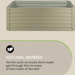 Blumfeldt High Grow Straight Kweekbak - Kweektafel - Moestuinbak 180 X 90 Cm - Werkhoogte 60 Cm - Inhoud 970 L - Staal - Zilver 34 Blumfeldt High Grow Straight Kweekbak - Kweektafel - Moestuinbak 180 X 90 Cm - Werkhoogte 60 Cm - Inhoud 970 L - Staal - Zilver -Goedkope Groene Liefde Winkel 1200x1183 2