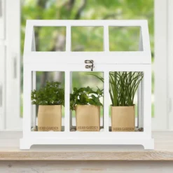 Relaxdays Mini Kweekkas - Set Van 2 - Kleine Plantenkas Binnen - Mini Kas - Vensterbank -Goedkope Groene Liefde Winkel 1200x1200 148