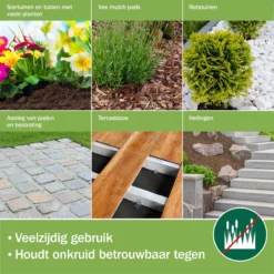 Moorland Gardur - Anti Onkruiddoek Tuin 2m X 5m (20m²) Zwart - Antiworteldoek UV-licht Bestendig, Waterdoorlatend Voor Tuin, Terras & Bloembed -Goedkope Groene Liefde Winkel 1200x1200 156