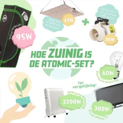 AtomicGrow Kweektent Compleet LED Full Spectrum Kweeklamp AtomX600 Kweekset Groeilamp -Goedkope Groene Liefde Winkel 1200x1200 168