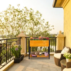 Relaxdays Moestuinbak Op Poten - Moestuintafel Hout - Kruidenbak - Kweektafel - Tuin -Goedkope Groene Liefde Winkel 1200x1200 179