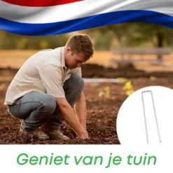 YUGN 80 Gronddoekpennen - Gegalvaniseerd Anti Roest Grondpennen - Makkelijke Bevestiging Door Scherpe Punten - O.a. Voor Worteldoek Gronddoek Kunstgras Of Haring Voor Kampeertenten - 15.5x2.5x0.3CM - Vaderdag Cadeau -Goedkope Groene Liefde Winkel 1200x1200 195