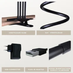 A Sunny Day Kweeklamp LED Warm Wit Licht Inclusief USB Voeding En Tafelclip - Groeilamp Voor De Bloei Van Planten - Zonlicht Lamp - Grow Light - 40 Watt - Automatisch Timer Voor 3-9-12 Uur -Goedkope Groene Liefde Winkel 1200x1200 245