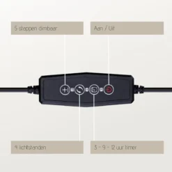 A Sunny Day Kweeklamp LED Warm Wit Licht Inclusief USB Voeding En Tafelclip - Groeilamp Voor De Bloei Van Planten - Zonlicht Lamp - Grow Light - 40 Watt - Automatisch Timer Voor 3-9-12 Uur -Goedkope Groene Liefde Winkel 1200x1200 247