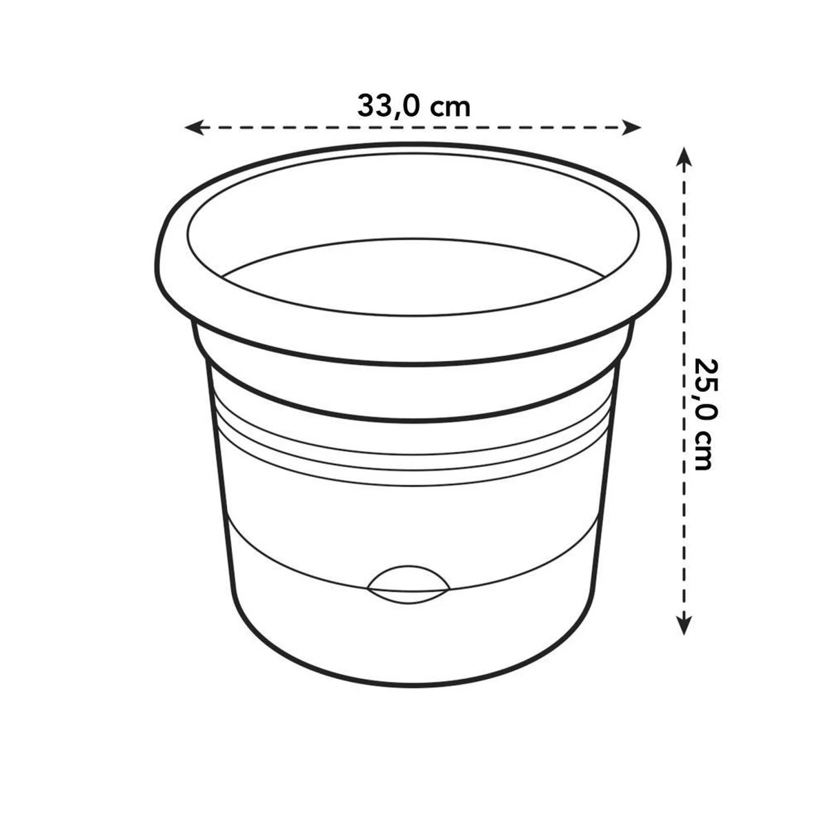 Elho Green Basics Tomaten Pot 33 - Bloempot Voor Buitenkweken En Oogsten - Ø 33.5 X H 26.0 Cm - Zwart/Living Black 11 Elho Green Basics Tomaten Pot 33 - Bloempot Voor Buitenkweken En Oogsten - Ø 33.5 X H 26.0 Cm - Zwart/Living Black - Afbeelding 9