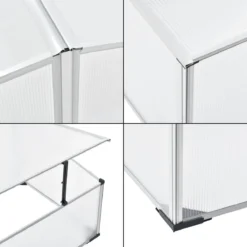 Tuinkas Kweekkas Mini 100x120x30-40 Cm Polycarbonaat -Goedkope Groene Liefde Winkel 1200x1200 288