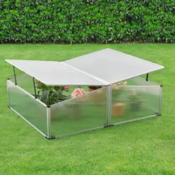 Tuinkas Kweekkas Mini 100x120x30-40 Cm Polycarbonaat -Goedkope Groene Liefde Winkel 1200x1200 290