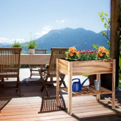 Relaxdays Moestuinbak Gevlamd Hout - Kruidentuin - Moestuintafel - Kweektafel Op Poten -Goedkope Groene Liefde Winkel 1200x1200 300