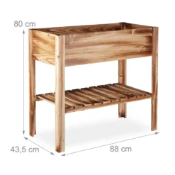 Relaxdays Moestuinbak Gevlamd Hout - Kruidentuin - Moestuintafel - Kweektafel Op Poten -Goedkope Groene Liefde Winkel 1200x1200 302