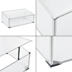 Kweekkas Tuinkas Mini 100x60x30-40 Cm Polycarbonaat -Goedkope Groene Liefde Winkel 1200x1200 311