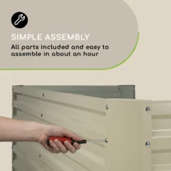 Blumfeldt High Grow Straight Kweekbak - Kweektafel - Moestuinbak 180 X 90 Cm - Werkhoogte 60 Cm - Inhoud 970 L - Staal - Zilver 33 Blumfeldt High Grow Straight Kweekbak - Kweektafel - Moestuinbak 180 X 90 Cm - Werkhoogte 60 Cm - Inhoud 970 L - Staal - Zilver -Goedkope Groene Liefde Winkel 1200x1200 323