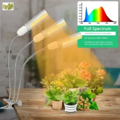 Ortho® - LED Groeilamp - Wit Licht - Bloeilamp - Kweeklamp - Full Spectrum - Grow Light - Groei Lamp (met 3 Lampen) Met Flexibele Lamphouder - Hoge Lichtintensiteit - Klem Spotje - 3x -Goedkope Groene Liefde Winkel 1200x1200 36