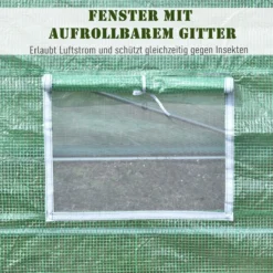 OUTSUNNY Tunnelkas 300x600 Gegalvaniseerde Metalen Buizen, Kweekkas, Hobbykas, Serre -Goedkope Groene Liefde Winkel 1200x1200 416