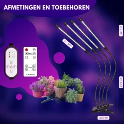 Luminairo - Groeilamp Voor Planten - LED Groeilamp - Kweeklamp Voor Planten Met Afstandsbediening - -Goedkope Groene Liefde Winkel 1200x1200 44