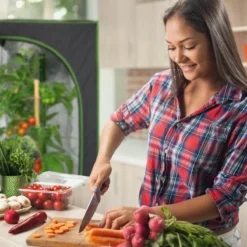 Relaxdays Growtent Binnen - Kweektent In Huis - Growbox - Planten Kweken - Groen/zwart - 40 X 40 X 120 Cm -Goedkope Groene Liefde Winkel 1200x1200 54