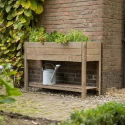 Luxe Kweektafel - Bruin - Vurenhout - 80x40x80 (lxbxh) - Kweekbak Op Poten - Moestuintafel - Kruidentafel - Zaaibak -Goedkope Groene Liefde Winkel 1200x1200 75