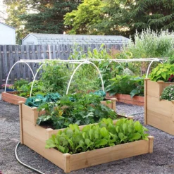 Houten Plantenbed Verhoogd - 120x120x56cm - Kweekbak - Kweektafel Op Poten - Moestuinbak - Moestuintafel - Kruidentafel - Moestuin - Kruidenbak - Groente Tafel Hout -Goedkope Groene Liefde Winkel 1200x1200 84