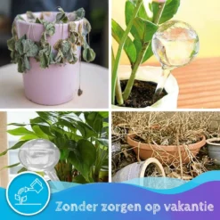 Summer Spark Waterdruppelaar Voor Planten 6 Stuks Transparant – 27 CM X 8 CM – 250 ML – Automatisch Watergeefsysteem Voor Kamerplanten – Planten Watergever Met Druppelsysteem – Waterbol -Goedkope Groene Liefde Winkel 1200x1200 897
