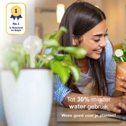 Waterdruppelaar Set Van 6 Stuks - Waterdruppelaar Voor Planten - Watergeefsysteem - Waterbol Irrigatiesysteem - Automatisch Druppelsysteem Voor Kamerplanten & Tuin - Watergever - Doorzichtig - 15cm -Goedkope Groene Liefde Winkel 1200x1200 946