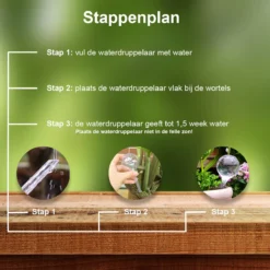Waterdruppelaar Set Van 6 Stuks - Waterdruppelaar Voor Planten - Watergeefsysteem - Waterbol Irrigatiesysteem - Automatisch Druppelsysteem Voor Kamerplanten & Tuin - Watergever - Doorzichtig - 15cm -Goedkope Groene Liefde Winkel 1200x1200 950