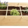 Merkloos Vierkante Meter Tuin - Hout - Inclusief Worteldoek - 9 Vakken - Moestuin - 100x100x20 Cm -Goedkope Groene Liefde Winkel 1200x583