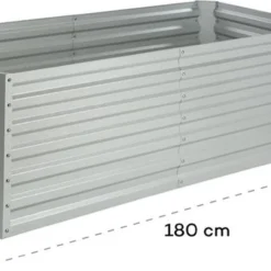 Blumfeldt High Grow Straight Kweekbak - Kweektafel - Moestuinbak 180 X 90 Cm - Werkhoogte 60 Cm - Inhoud 970 L - Staal - Zilver 38 Blumfeldt High Grow Straight Kweekbak - Kweektafel - Moestuinbak 180 X 90 Cm - Werkhoogte 60 Cm - Inhoud 970 L - Staal - Zilver -Goedkope Groene Liefde Winkel 1200x622