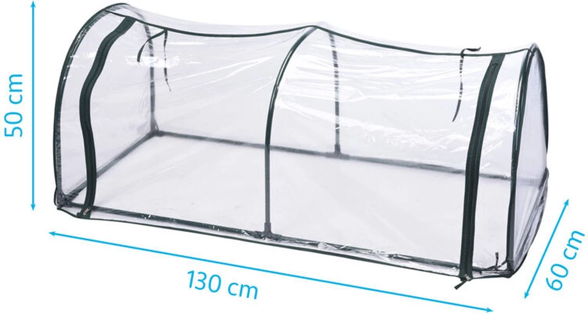 Pro Garden - Kweekkas Tunnel - 130x 60x 50 Cm 6 Pro Garden - Kweekkas Tunnel - 130x 60x 50 Cm - Afbeelding 4