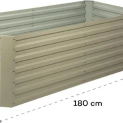Blumfeldt High Grow Straight Kweekbak - Kweektafel - Moestuinbak 180 X 90 Cm - Werkhoogte 60 Cm - Inhoud 970 L - Staal - Zilver 36 Blumfeldt High Grow Straight Kweekbak - Kweektafel - Moestuinbak 180 X 90 Cm - Werkhoogte 60 Cm - Inhoud 970 L - Staal - Zilver -Goedkope Groene Liefde Winkel 1200x646 1