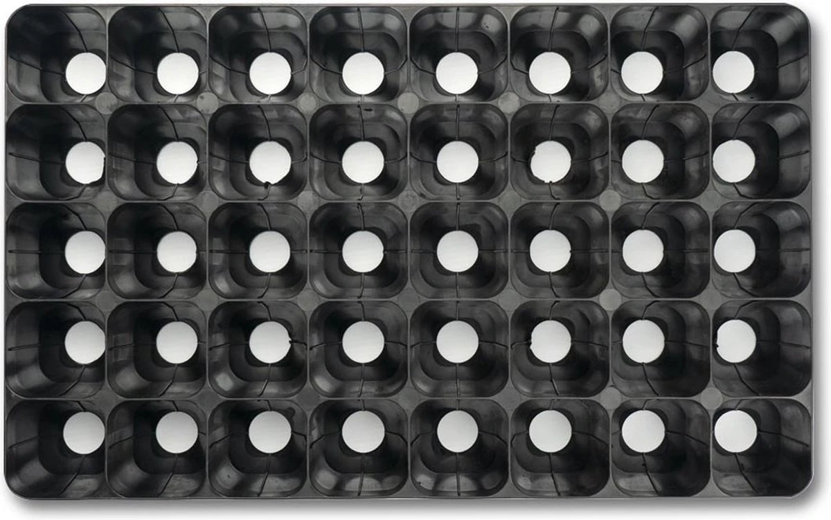 Stevige Zaaitray Ondiep - 40 Cellen - The Farm Dream - Stektray - ECO Friendly - Milieuvriendelijke - Zaaibak - Hard Plastic - Kweektray 4 Stevige Zaaitray Ondiep - 40 Cellen - The Farm Dream - Stektray - ECO Friendly - Milieuvriendelijke - Zaaibak - Hard Plastic - Kweektray - Afbeelding 2