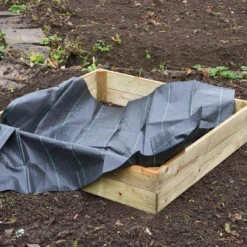 Nature - Gronddoek - Kleine Moestuinbak - Zwart - 134x134cm -Goedkope Groene Liefde Winkel 1200x788