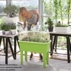 Moestuinbak Kweektafel Respana Planter High Set 77x39x82cm ANTRACIET Prosperplast -Goedkope Groene Liefde Winkel 1200x800 40